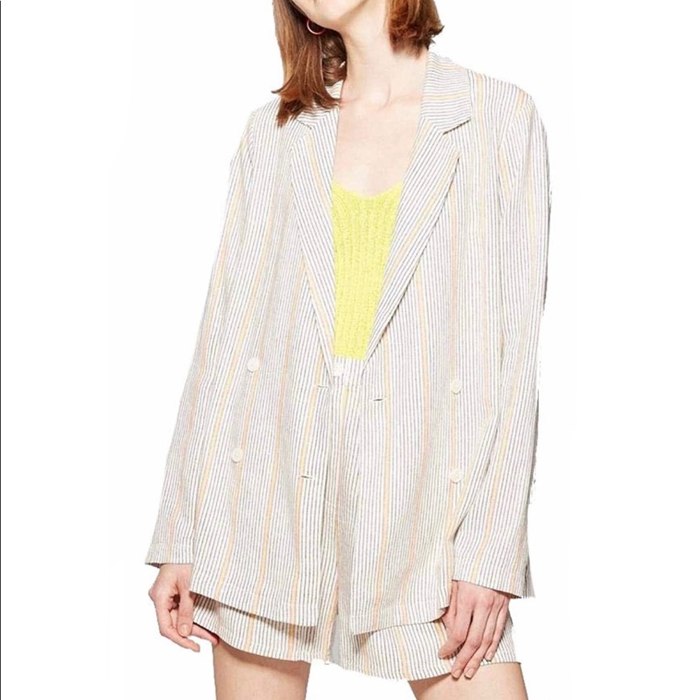 Striped Oversized Summer Blazer
